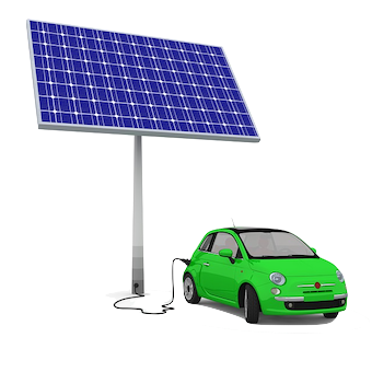 Met Zonneenergie de auto opladen 