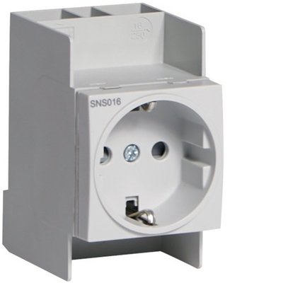 Hager VKS09SW Contactdoos SNS016 2P+Aarde