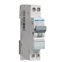 Hager Installatie Automaat 1P+N 16A C-kar MJN516 4,5kA