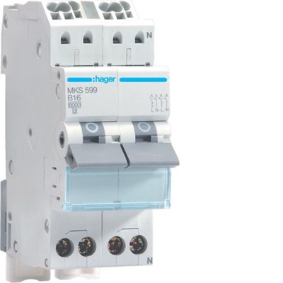 Hager VKS03SF FornuisGroep Automaat MKS599 2P+2N B16