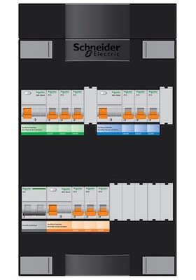 Schneider Groepenkast 1 Fase 9 Groepen || ADVG2323234H1