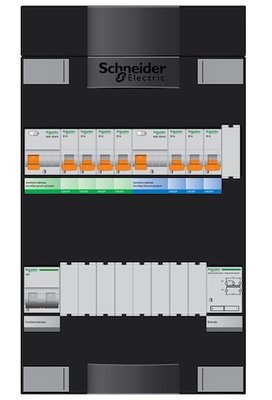 Schneider Groepenkast 1 Fase 7 Groepen + BelTrafo || ADVG24234TH1