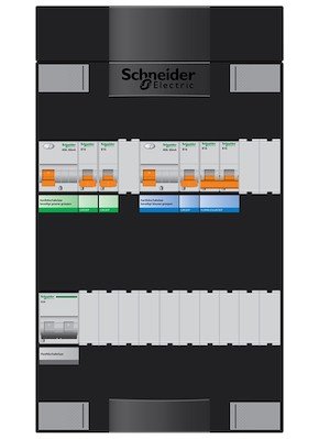 Groepenkast Schneider 1 Fase 3 Groepen + KookGroep ADVG22214FH1