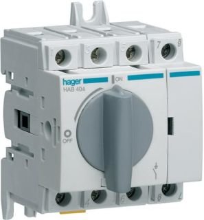 Hager Lastscheider 4-polig 40A HAB404