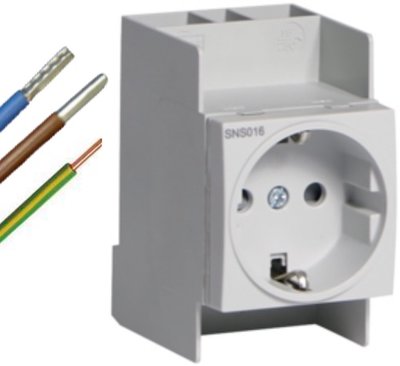 Hager VKS09SW Contactdoos SNS016 2P+Aarde
