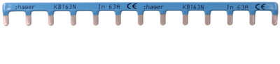 Hager KB163N Doorverbindingsrail blauw