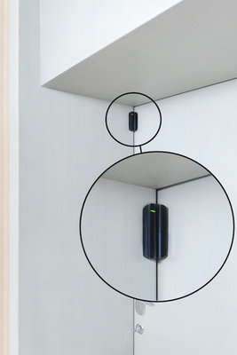 AJ-DOORPLUS/Z Zwart / Ajax Raam- en Deurcontact (Tilt & Trilsensor)