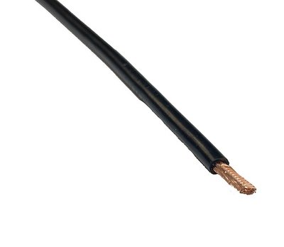Groepenkast Aansluitdraden Zwart - 300 mm - 6mm2 - Adereind Gelast