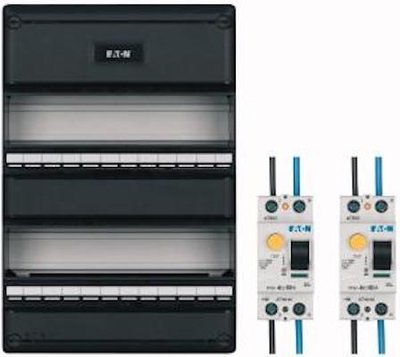 InstallatieKast Eaton leeg met 2 Aardlekschakelaars / HT330-S64+2ALS2P