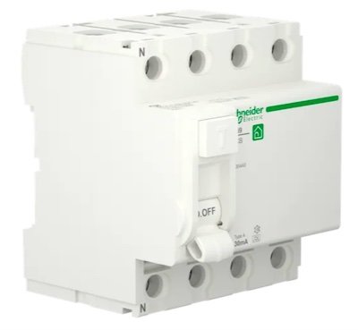 Schneider AardlekSchakelaar 40A 30mA 4P R9R35440