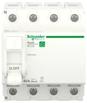 Schneider AardlekSchakelaar 40A 30mA 4P R9R35440