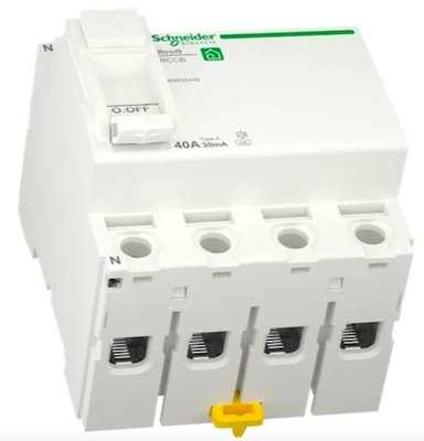 Schneider AardlekSchakelaar 40A 30mA 4P R9R35440