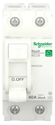 Schneider AardlekSchakelaar 40A 30mA 2P - R9R35240