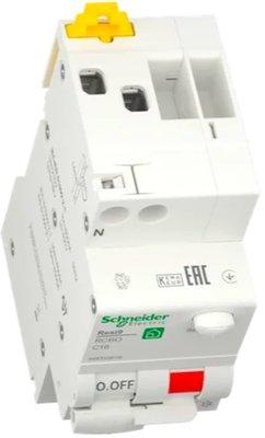 Schneider Aardlek Automaat 1P + N 16A 30mA C-kar - R9D55616