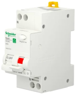 Schneider Aardlek Automaat 1P + N 16A 30mA B-kar - R9D01616