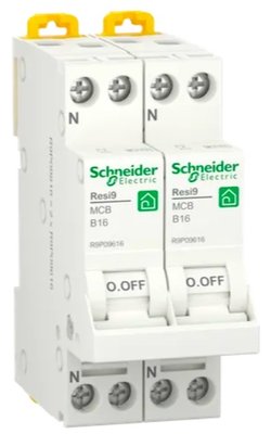 Schneider FornuisGroep 2P + 2N 16A B-kar - R9P09816