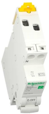 Schneider Installatie Automaat 1P + N 16A C-kar - R9P19616