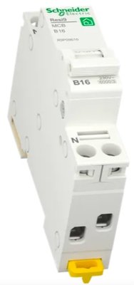 Schneider Installatie Automaat 1P + N 16A B-kar - R9P09616