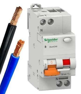 Schneider Aardlek Automaat B16 uitbreidingsset (300mm) 1P+N 30mA - 19798